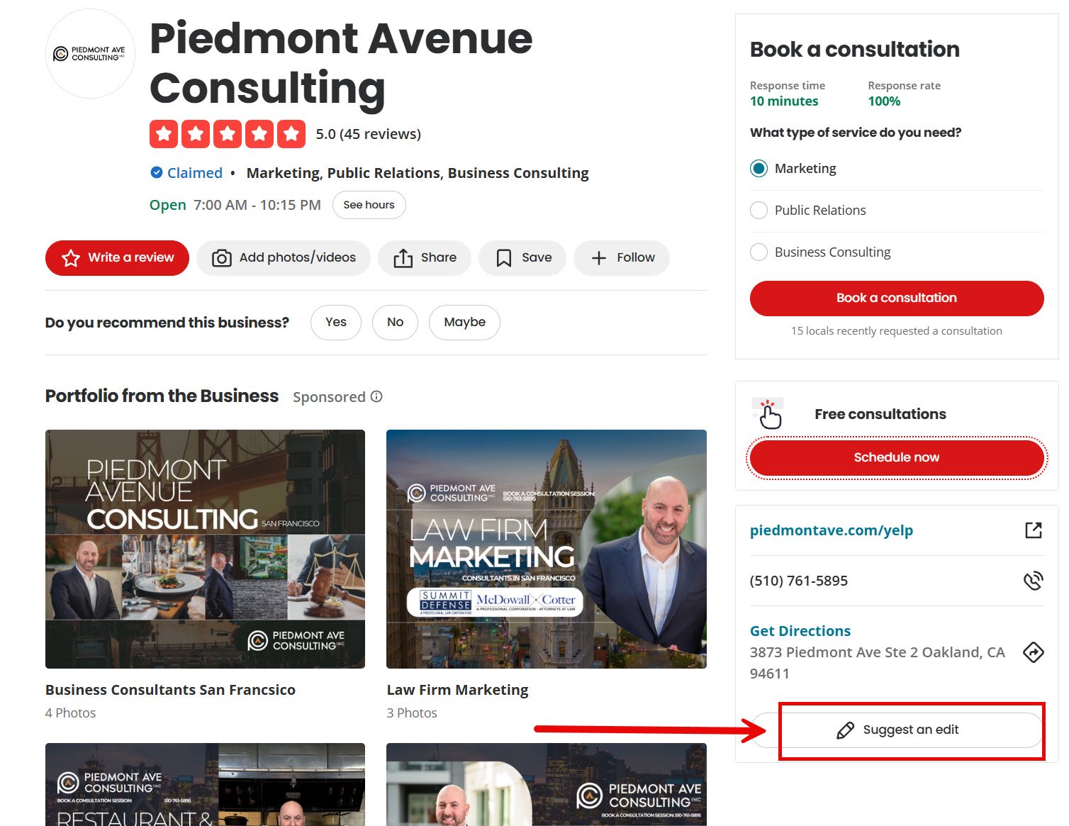 yelp suggest an edit form with the duplicate business checkbox highlighted